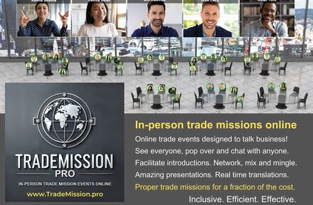 Introducing Trade Mission Pro: In-person trade missions using specially developed online environments. - Foto 1