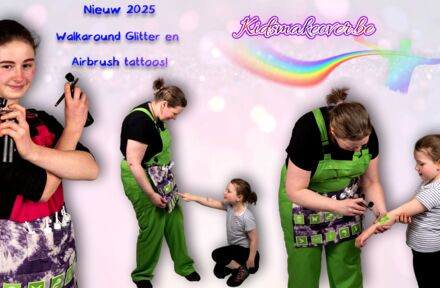 Nieuw voor 2025: Walkaround glitter en airbrush tattoos - Foto 1
