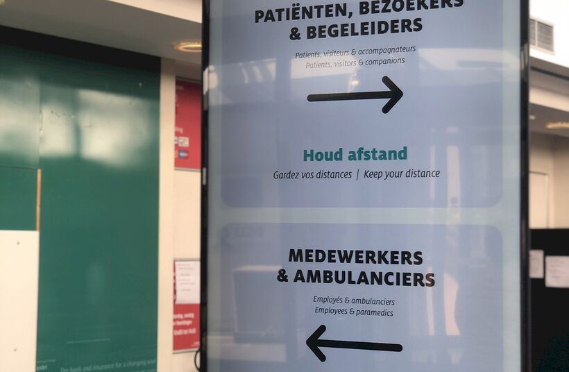 'Digital signage' in het UZA - Foto 1