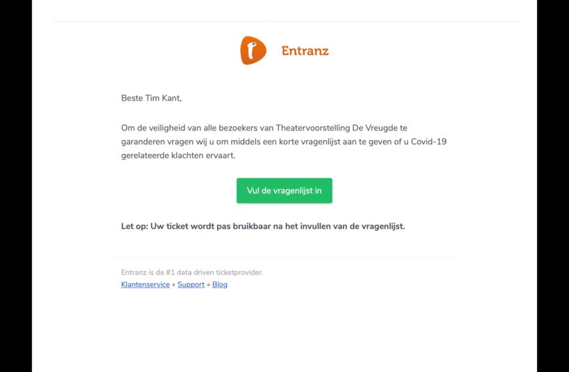 Ticketprovider Entranz verzorgt COVID19 check voor feestcafés en kleine horeca - Foto 1