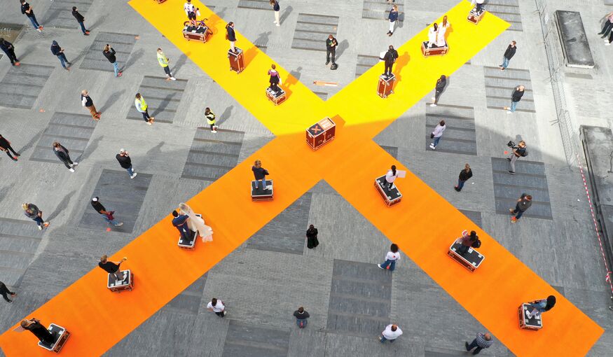 Stil protest eventsector in Vlaamse steden #Soundofsilence Stil protest eventsector in Vlaamse steden #Soundofsilence