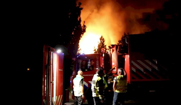 Grote brand verwoest evenbedrijf Primetime Grote brand verwoest evenbedrijf Primetime