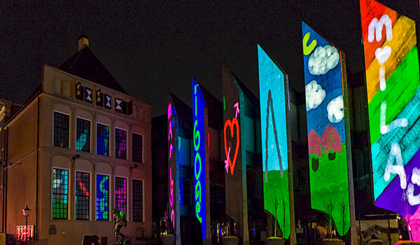 Digitale creativiteit door Showdesign op stadhuis Zwolle Digitale creativiteit door Showdesign op stadhuis Zwolle