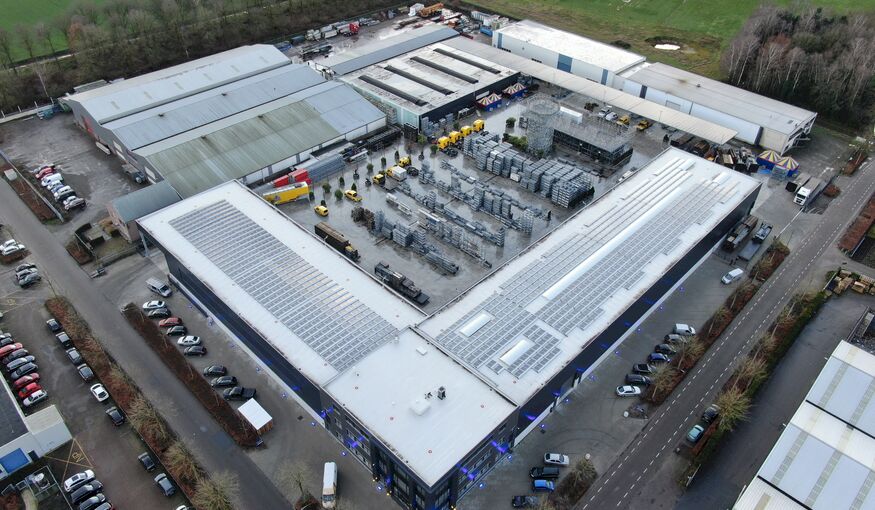 19.000 m2 energie neutrale magazijnen en kantoren voor Van Ham Tenten & Podia 19.000 m2 energie neutrale magazijnen en kantoren voor Van Ham Tenten & Podia